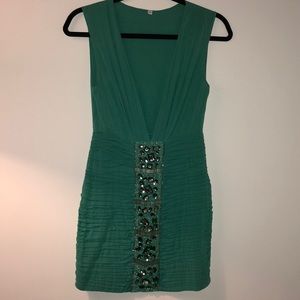 Custom green emerald dress from Bali